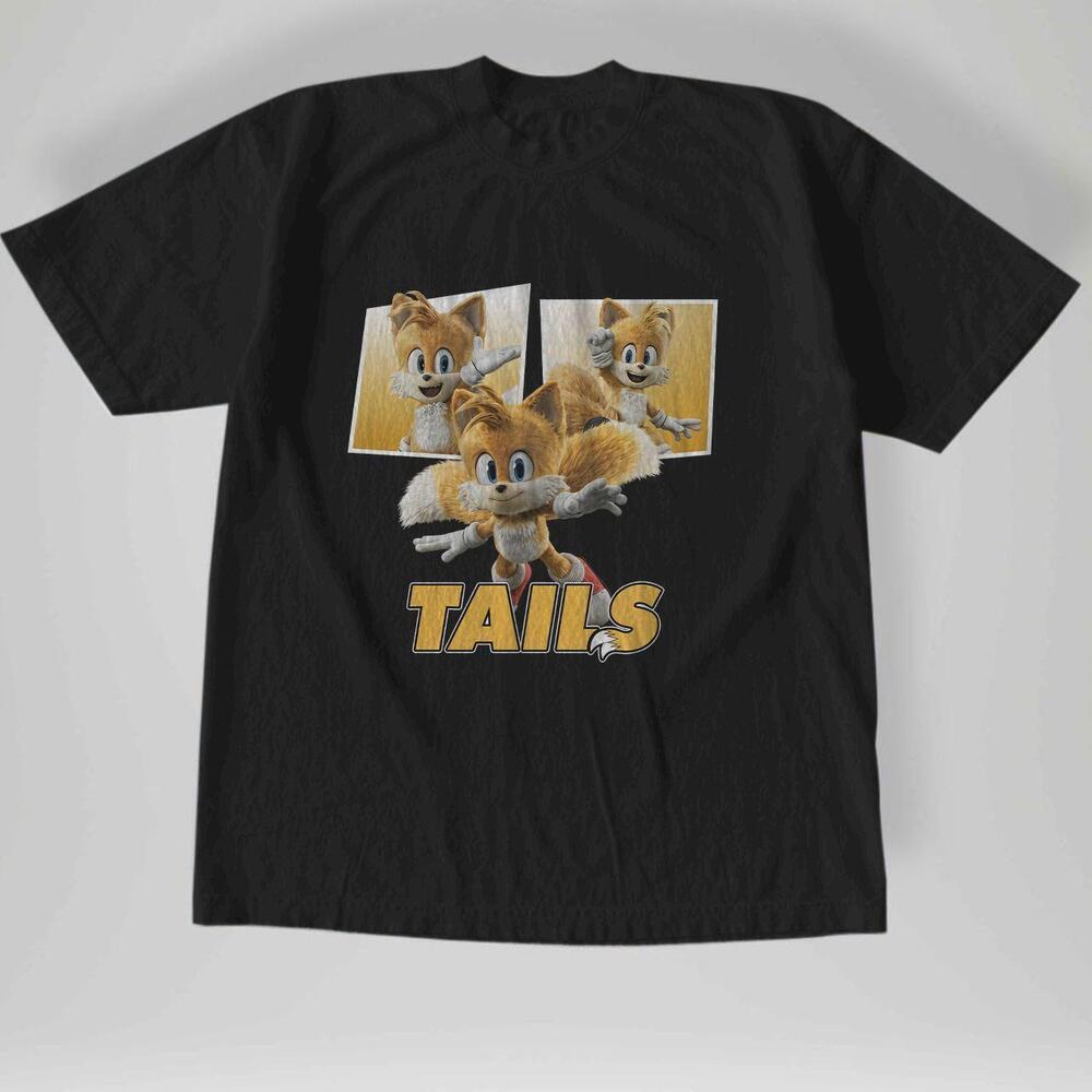 Style Sonic The Hedgehog 2 Boy_S Tails Miles Prower Kids Graphic Print T-Shirt